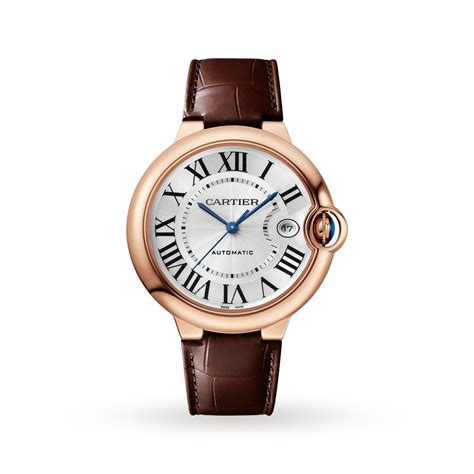 csrtier watch|cartier gold leather watch.